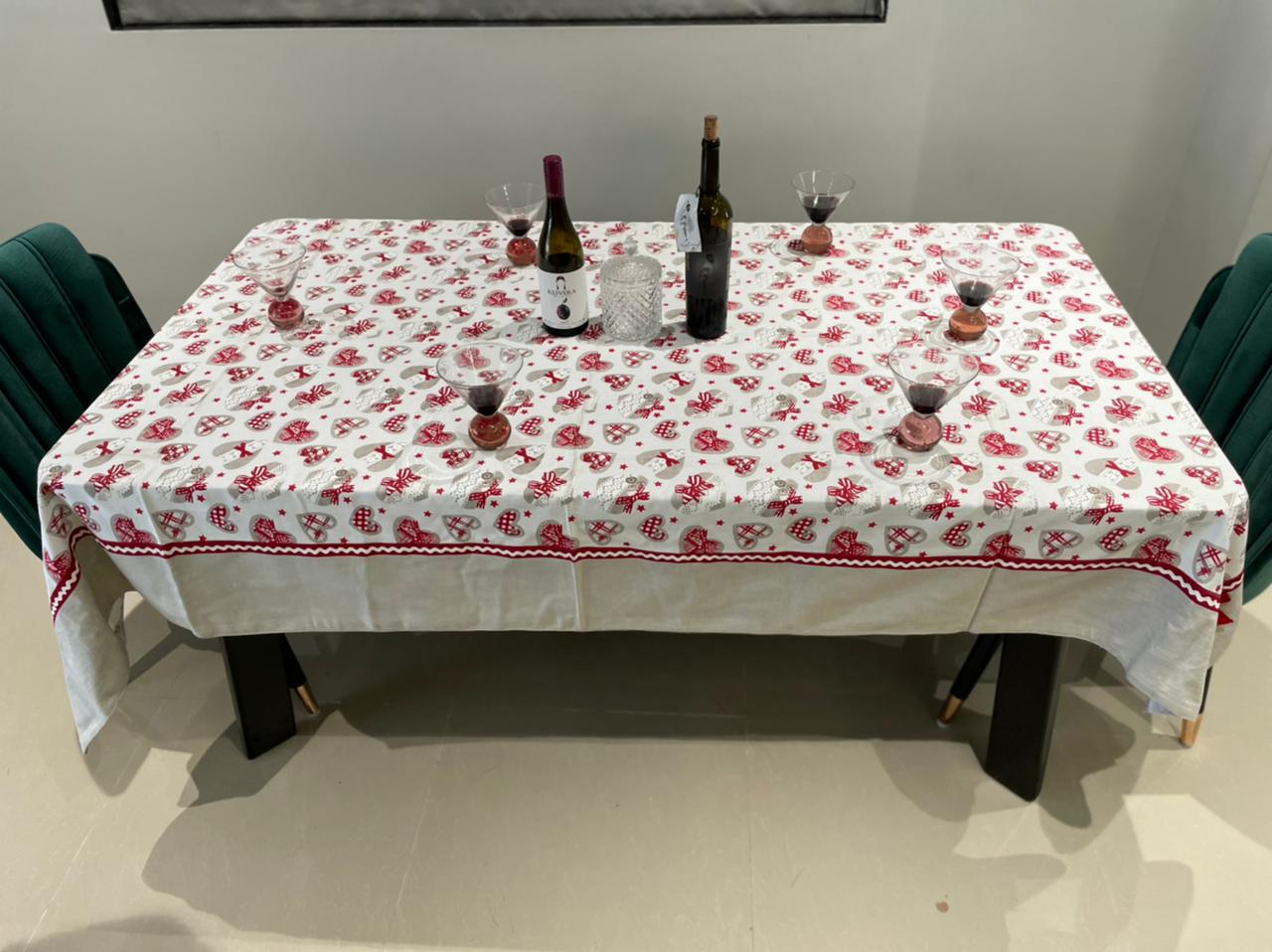 Dining Table Cover White Color 